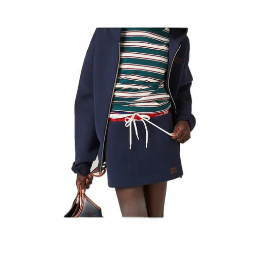 Miu Miu Logo-Detailed Mini Skirt