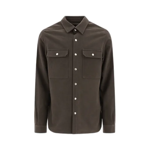 Rick Owens Snap Buttoned Denim Jacket