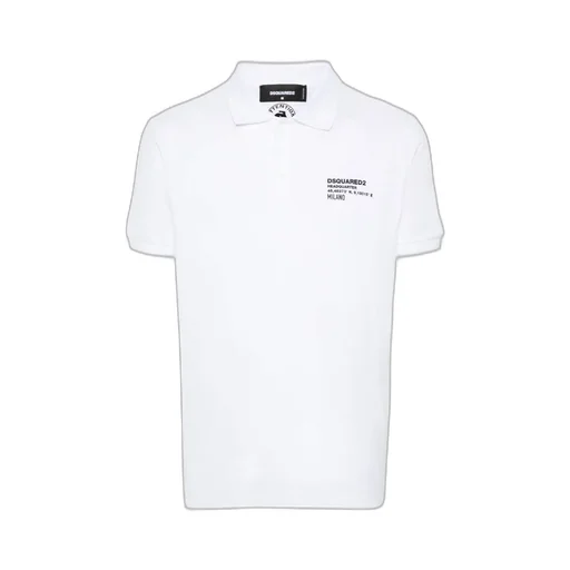 Dsquared2 Logo Detailed Short-Sleeved Polo Shirt