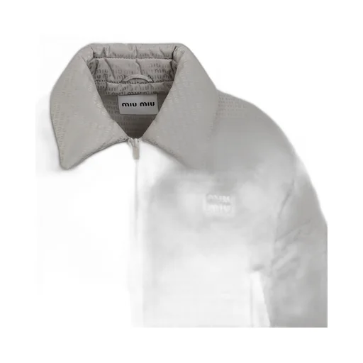 Miu Miu Collared Zip-Up Puffer Jacket