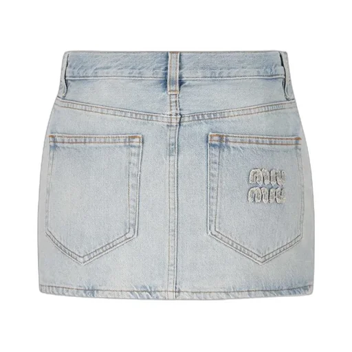 Miu Miu Denim Mini Skirt