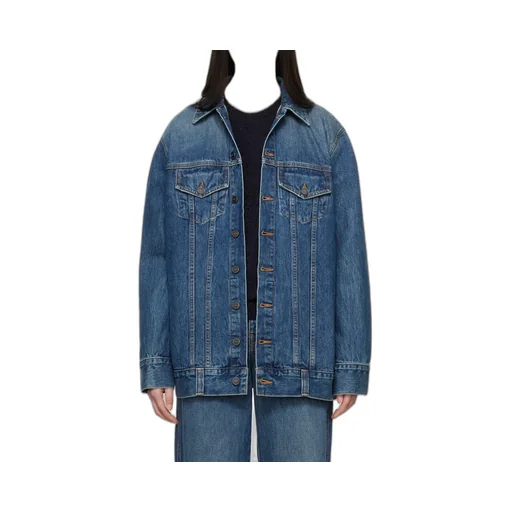 Khaite Ross Buttoned Denim Jacket