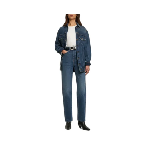 Khaite Ross Buttoned Denim Jacket