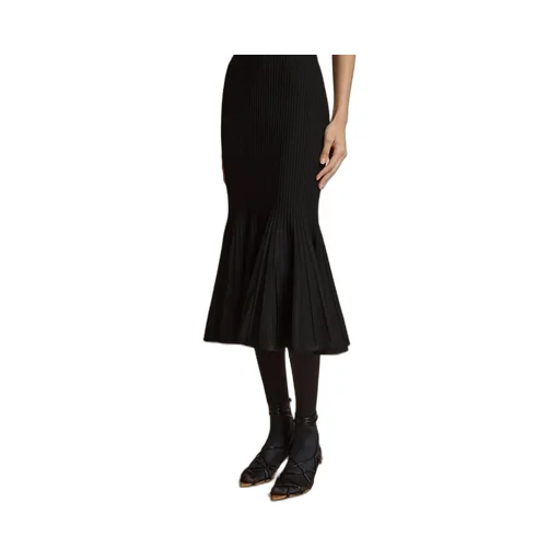 Khaite Queen V-Neck Midi Dress