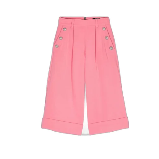Pleat-Detail Wide-Leg Trousers