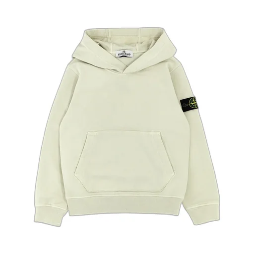Stone Island Junior Compass-Badge Long-Sleeved Hoodie