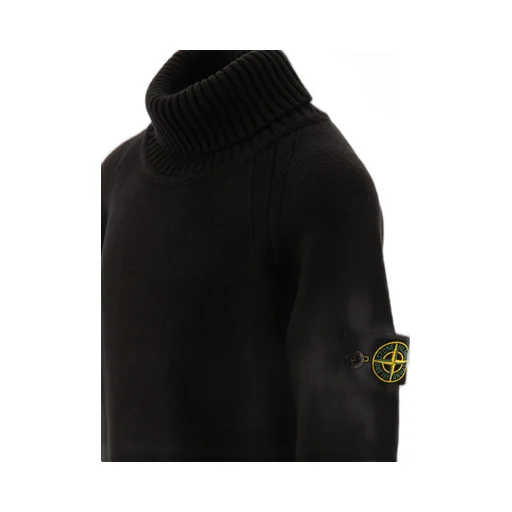 Stone Island Junior Compass Patch Turtleneck Jumper