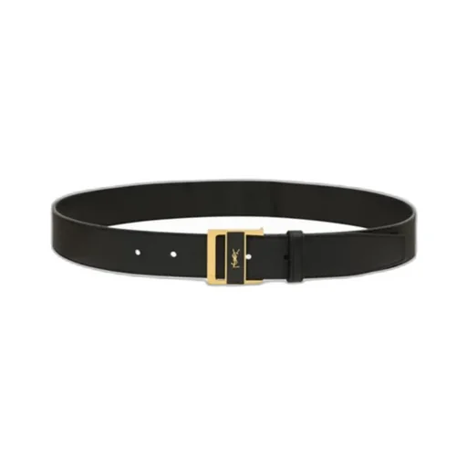 Saint Laurent Gio Logo Plaque Belt