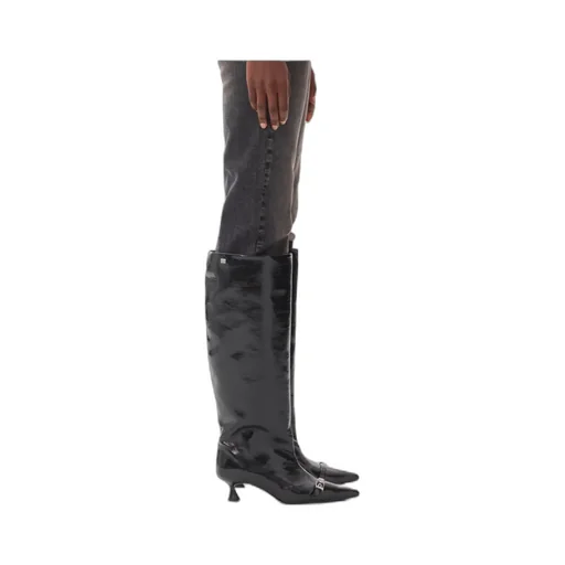 Eyelets Slouchy High Shaft Boots