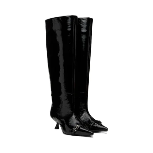 Eyelets Slouchy High Shaft Boots