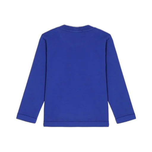 Stone Island Junior Compass Patch Long-Sleeved T-Shirt