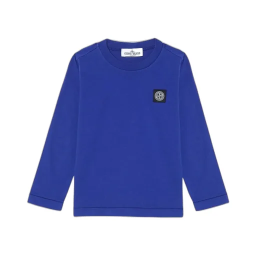 Stone Island Junior Compass Patch Long-Sleeved T-Shirt