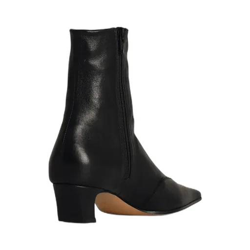 Khaite Square Toe Ankle Boots