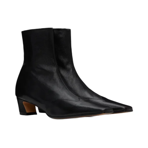 Khaite Square Toe Ankle Boots