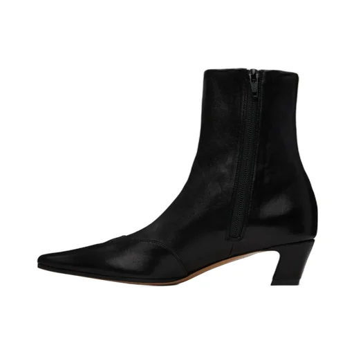 Khaite Square Toe Ankle Boots