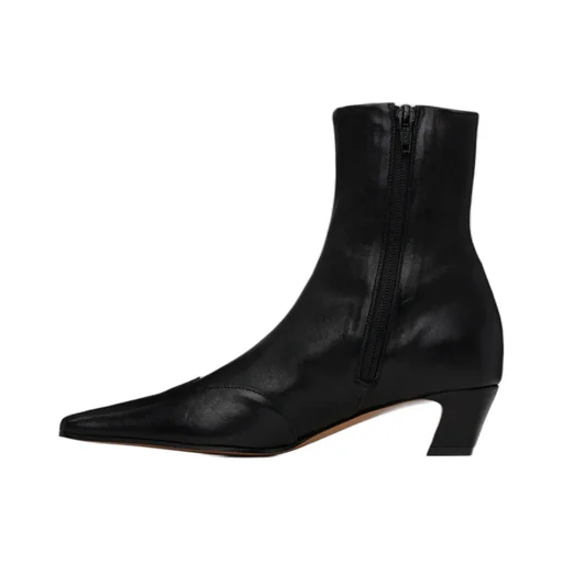 Khaite Square Toe Ankle Boots