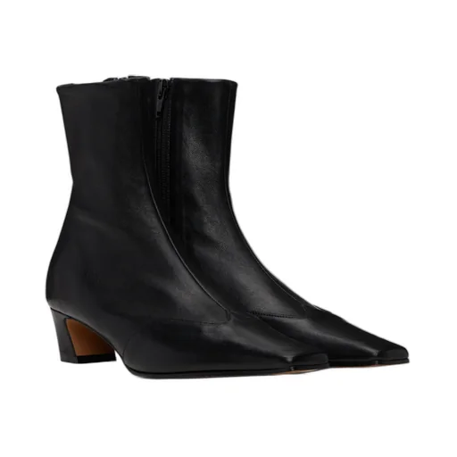 Khaite Square Toe Ankle Boots