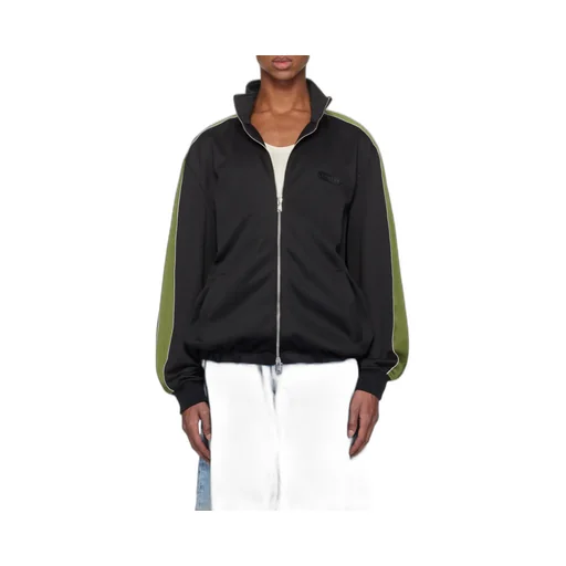 Lanvin Logo Patch High-Neck Zipped Sweatshirt
