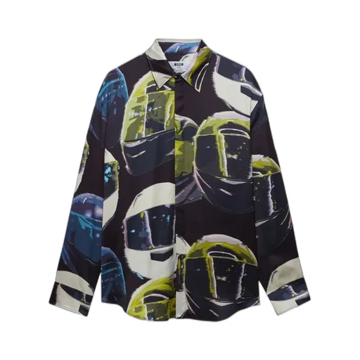 All-Over Helmet Print Shirt