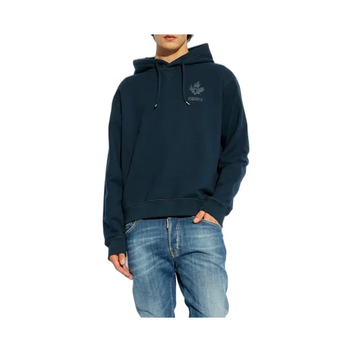 Dsquared2 Raised-Logo Drawstring Hoodie