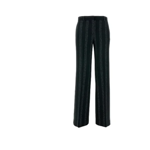 Striped Wide-Leg Trousers
