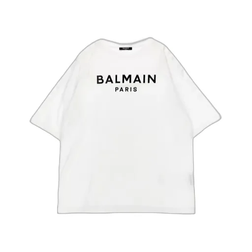 Balmain Kids Logo Printed Jersey T-Shirt