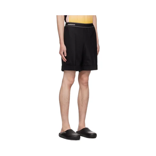 Twill-Weave Tailored Shorts