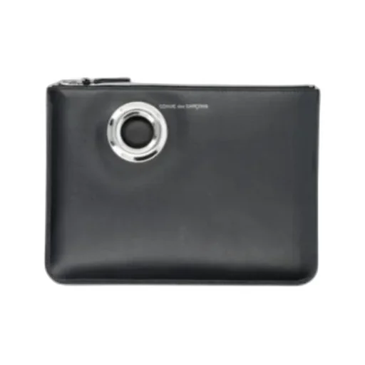 Comme Des GarÇOns Wallet Eyelet Detailed Zip-Up Wallet