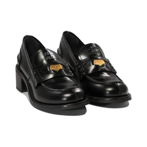 Brushed Leather Loafers