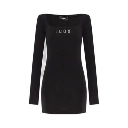 Dsquared2 Icon Logo Square Neck Mini Dress