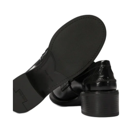 Brushed Leather Loafers