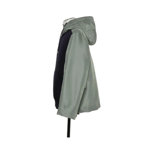 Sacai Drop Shoulder Drawstring Twill Hoodie