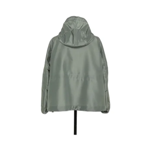 Sacai Drop Shoulder Drawstring Twill Hoodie