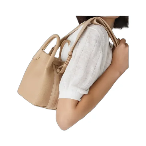Micro Bale Leather Tote Bag