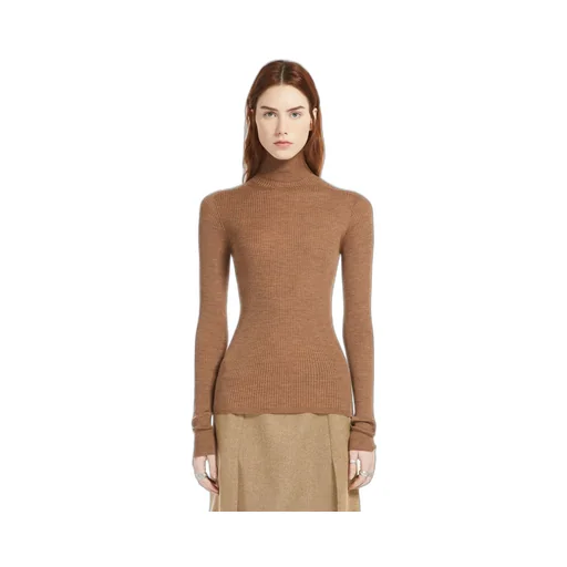 High-Neck Knit Top