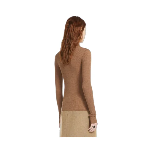 High-Neck Knit Top