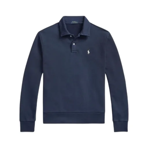 Polo Ralph Lauren Logo Embroidered Long-Sleeved Polo Shirt