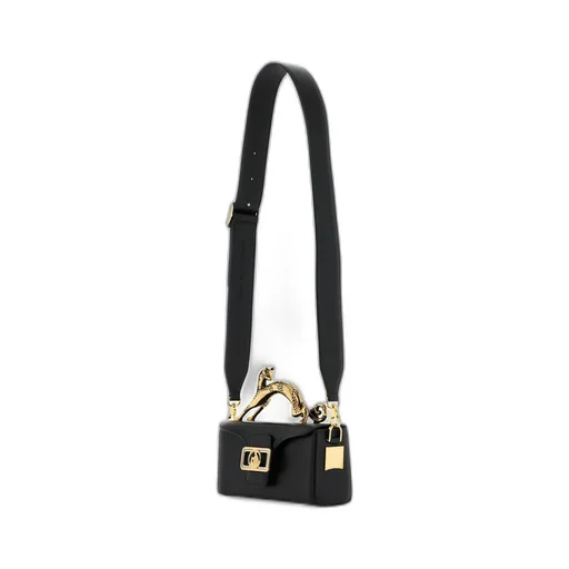 Lanvin Logo Plaque Foldover Top Crossbody Bag