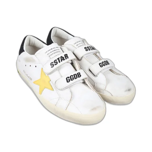 Golden Goose Kids Old School Round-Toe Sneakers