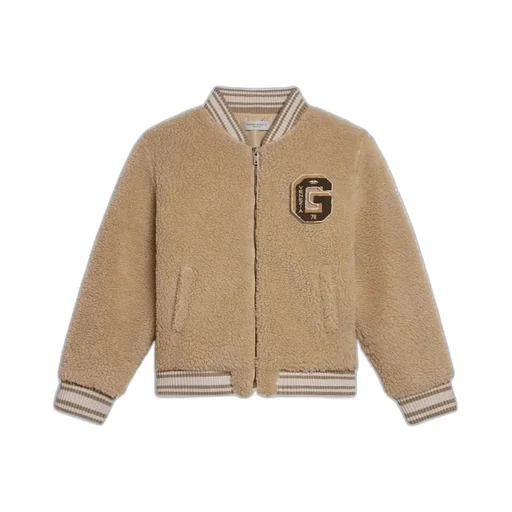 Golden Goose Kids Logo Patch Zipped Bomber Jacket