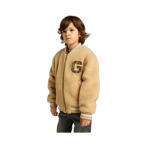 Golden Goose Kids Logo Patch Zipped Bomber Jacket