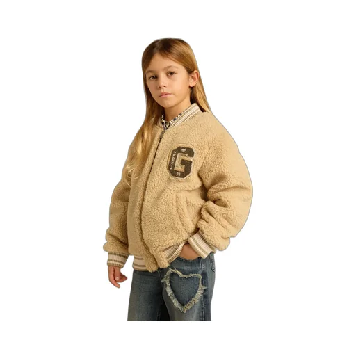 Golden Goose Kids Logo Patch Zipped Bomber Jacket