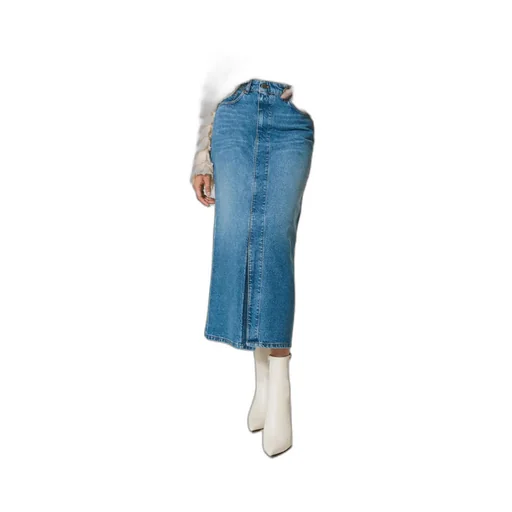 Twinset Denim Slit Midi Skirt