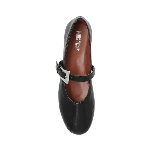 Paris Texas Sveva Patent Buckle Ballet Flat Shoes