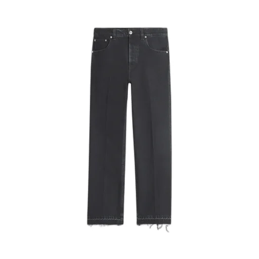 Lanvin Logo Patch Straight Leg Jeans