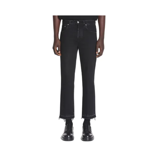 Lanvin Logo Patch Straight Leg Jeans