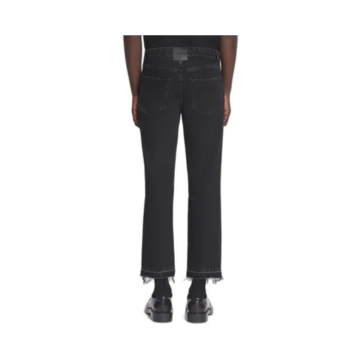 Lanvin Logo Patch Straight Leg Jeans