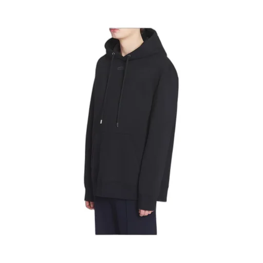 Lanvin Logo-Embroidered Drawstring Hoodie
