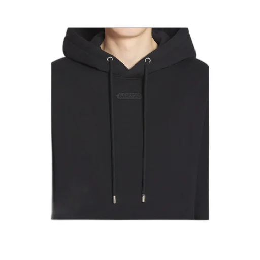 Lanvin Logo-Embroidered Drawstring Hoodie