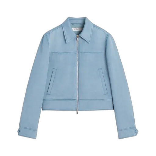 Floral Embroidery Zipper Jacket